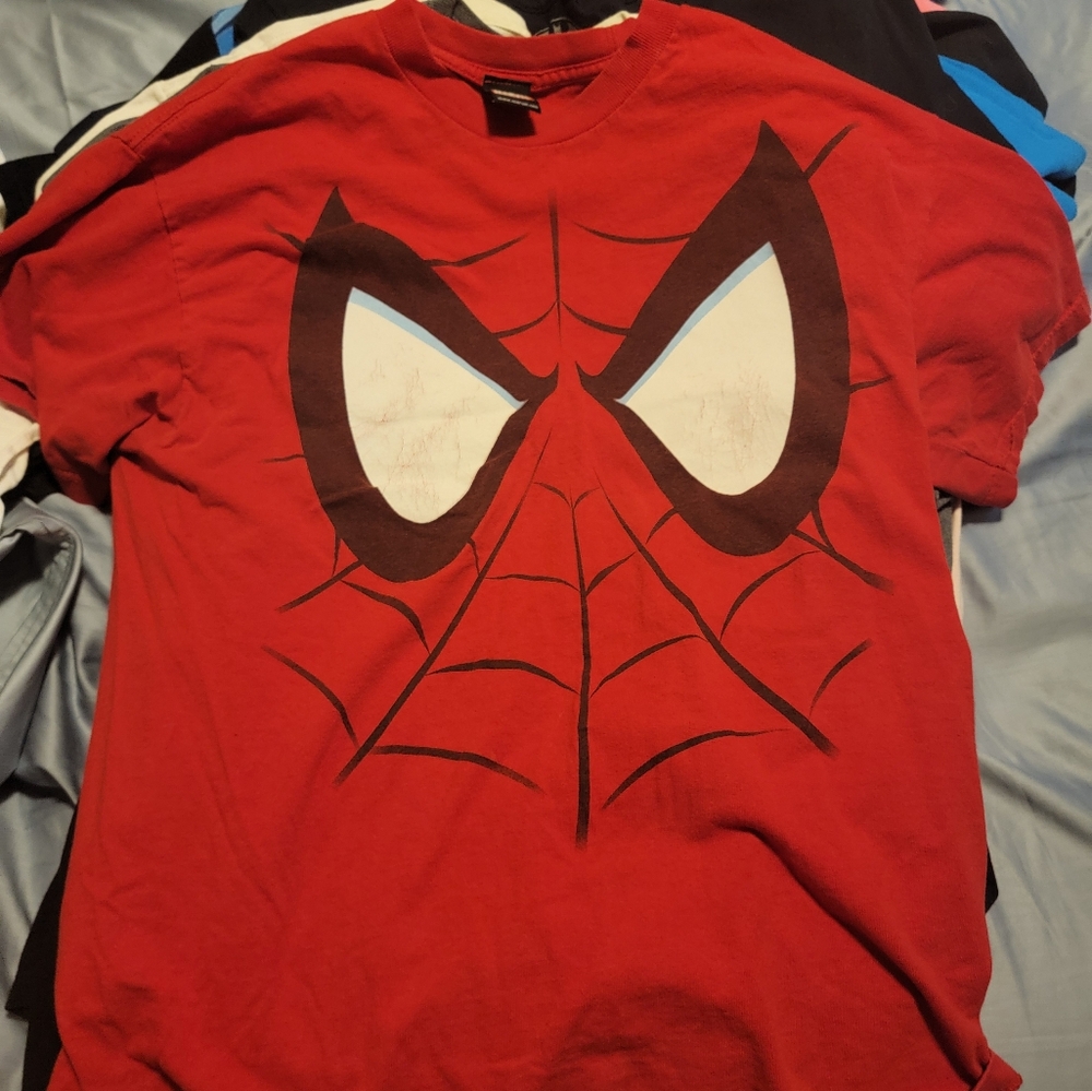 Marvels Spiderman Shirt 1985 Large